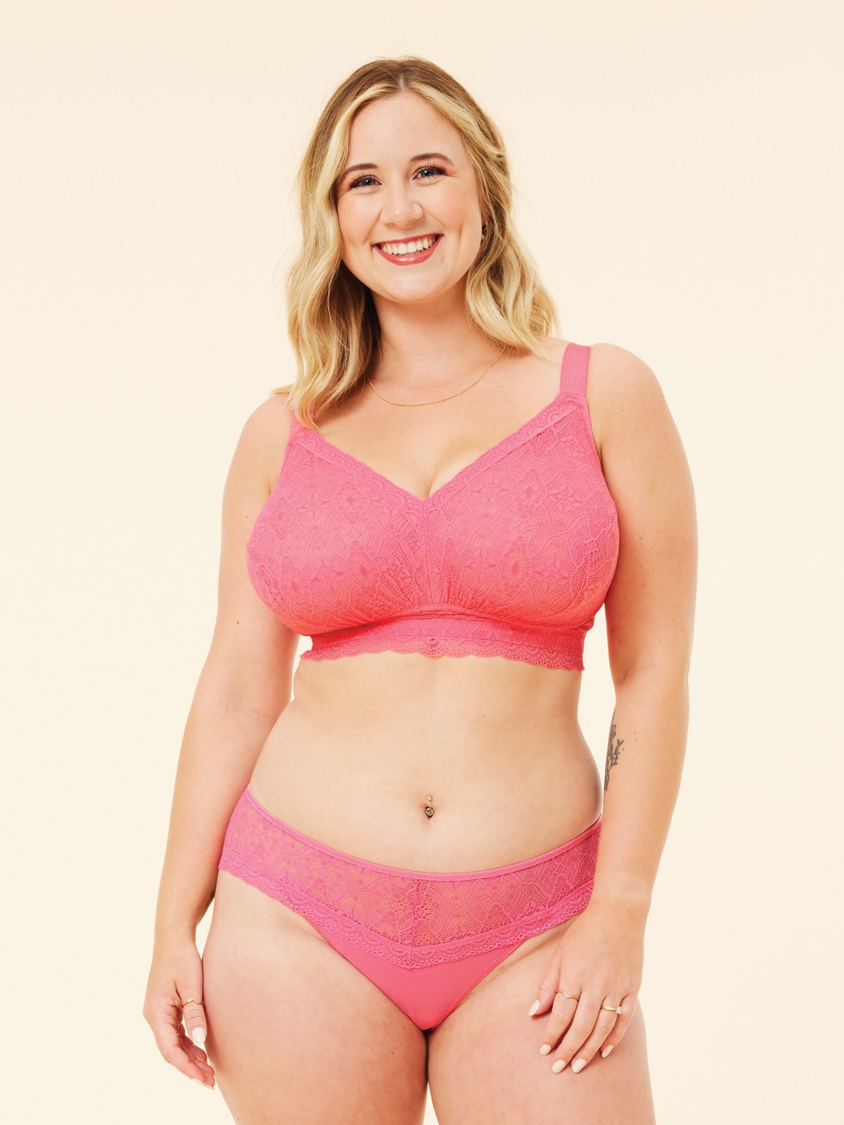 bestie bra - hot pink