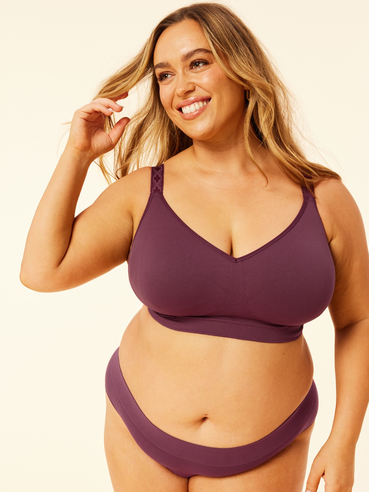 basic bikini brief - plum