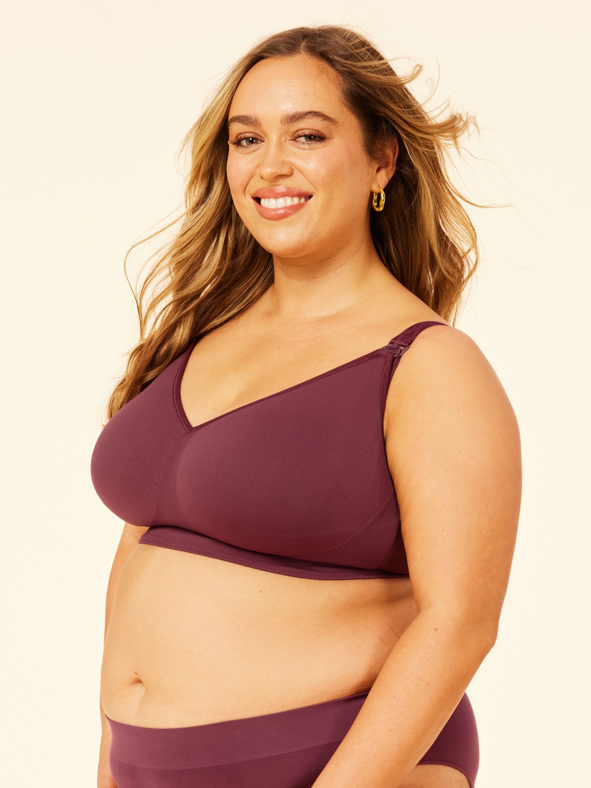 nursing bra - plum