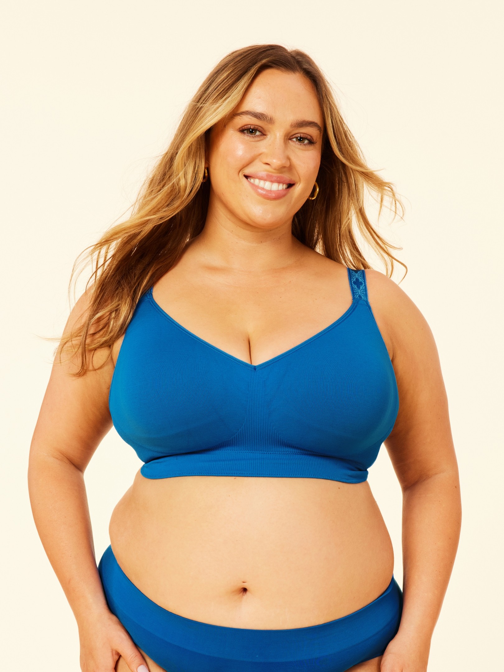 basic bra - cobalt blue