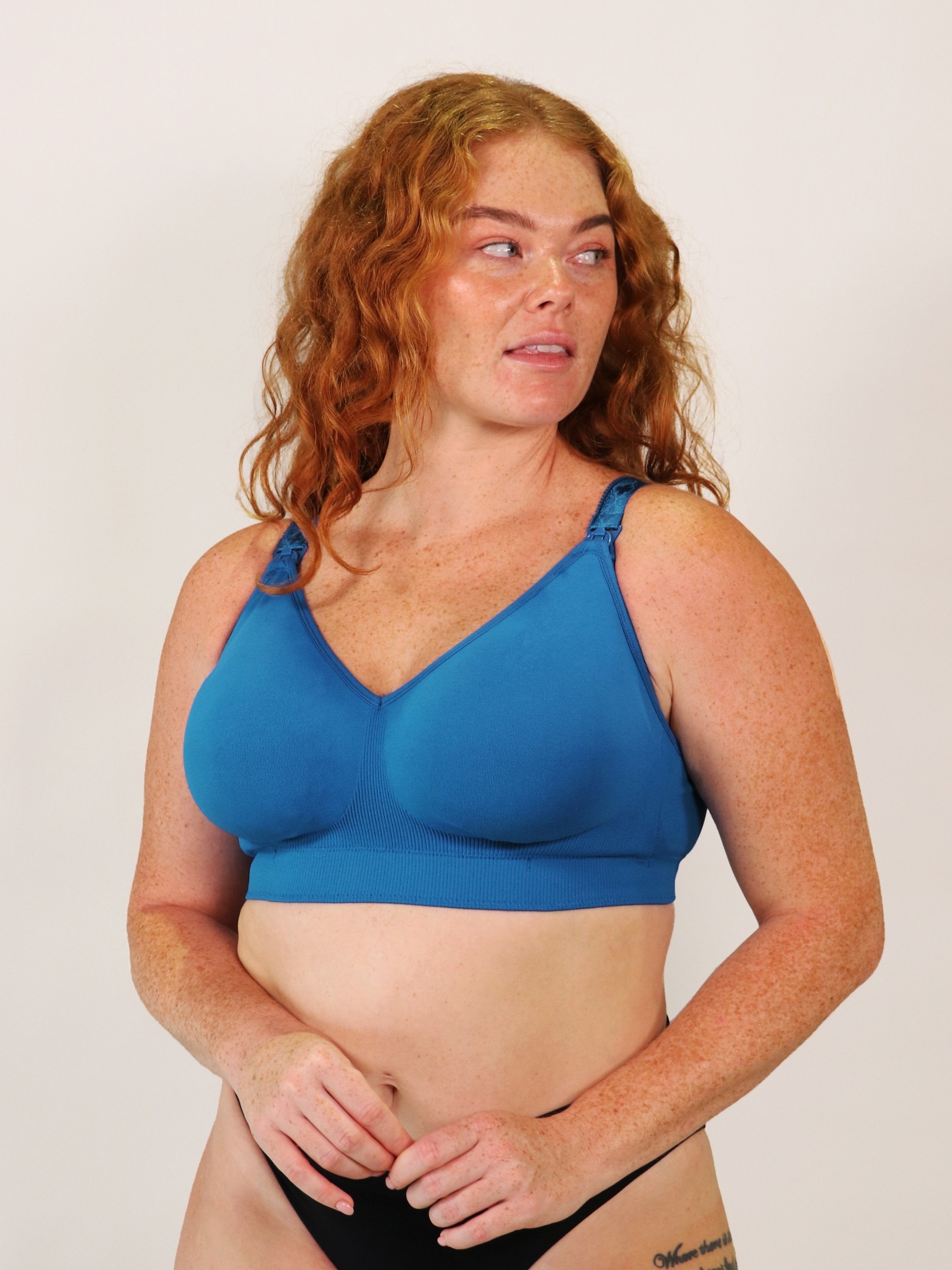 nursing bra - cobalt blue