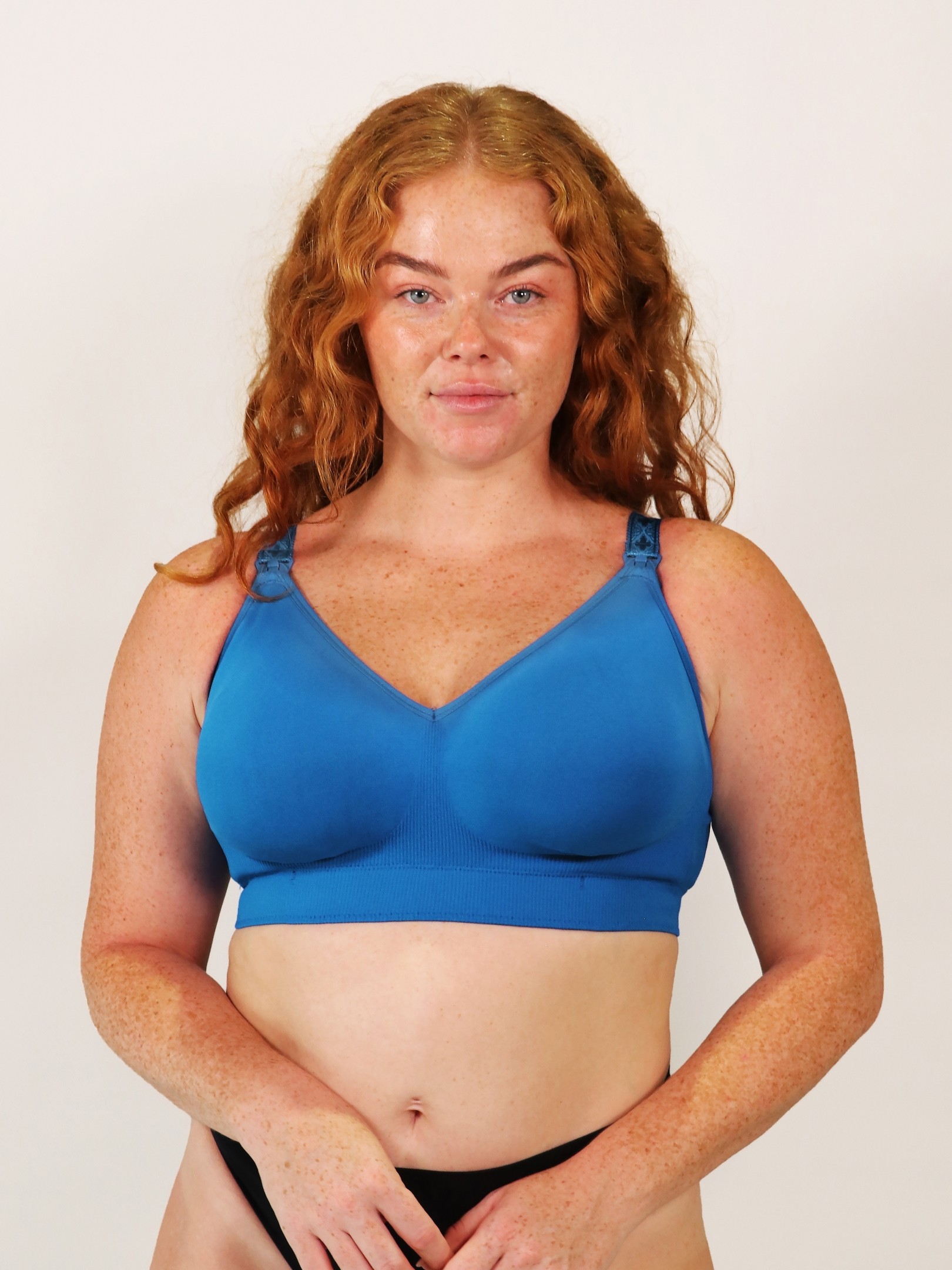 nursing bra - cobalt blue