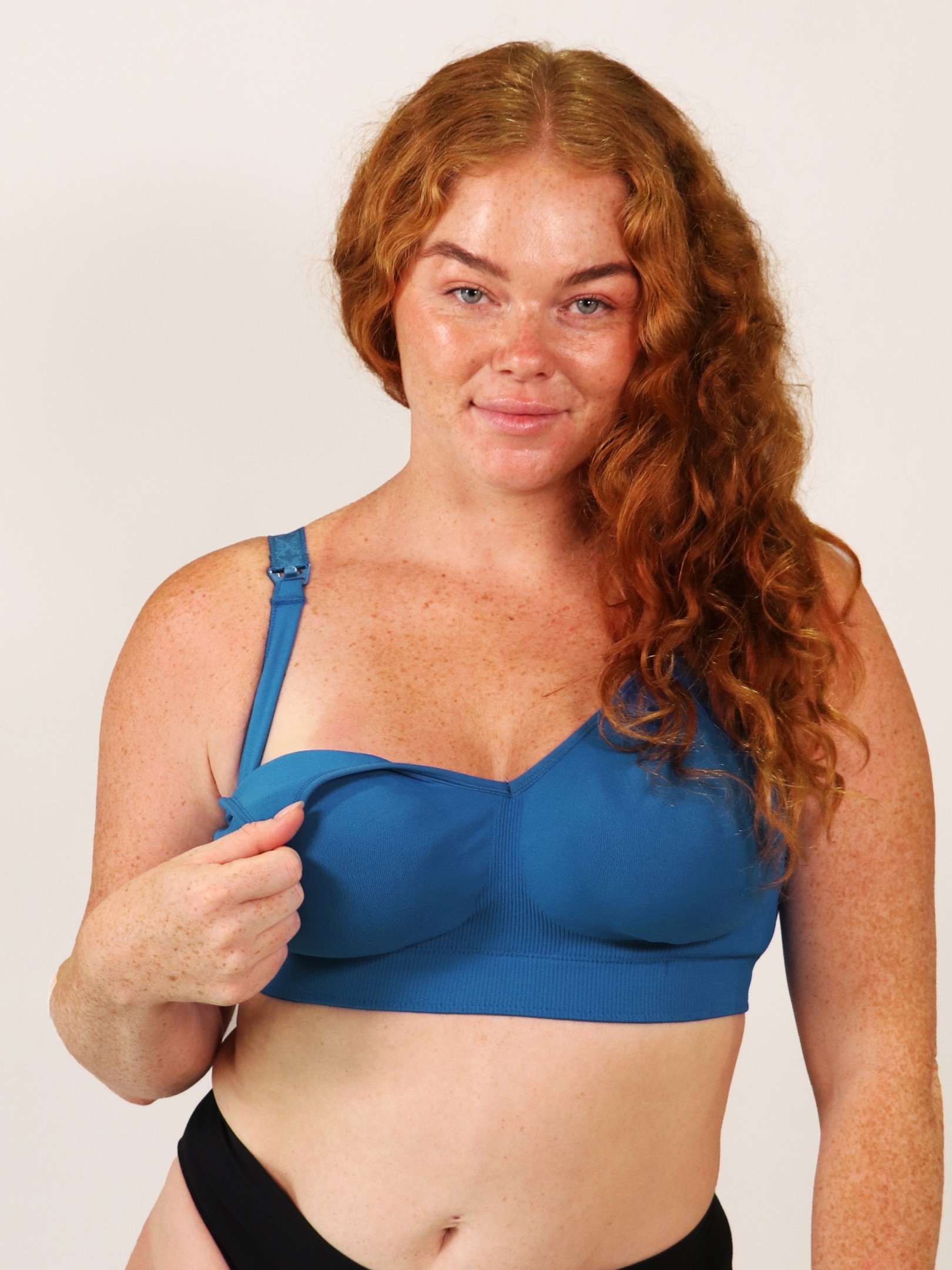 nursing bra - cobalt blue