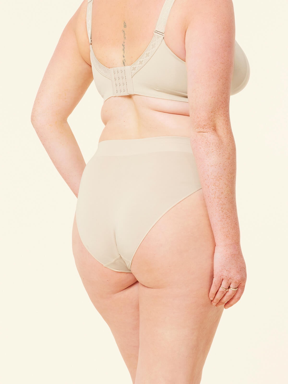 basic bikini brief - stone